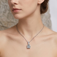 Colliers pendentifs de mode en gros Kirin, D VVS Mossinite, hypoallergéniques, en argent sterling 925, chaîne de collier avec pendentif, OEM ODM