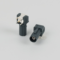 Conector Fakra D Z chapado en oro, macho, tipo SMB, mini, en ángulo recto, de latón, para antena de coche, amplificador de 75 ohmios, adaptador impermeable - Otros conectores