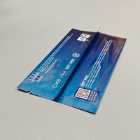Sachets thermoscellés en Mylar, imprimés sur mesure, métallisés, laminés, à dos scellé, pour l'emballage de pochettes de cartes de jeu
