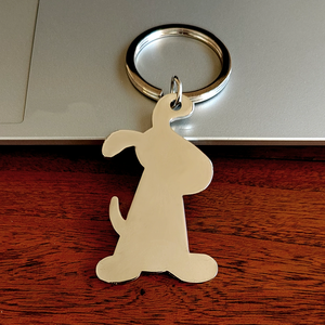 Sản phẩm khuyến mãi tùy chỉnh vật nuôi mèo và chó vòng chìa khóa Nickel mạ kẽm hợp kim quà tặng cao cấp biểu tượng cá nhân Móc chìa khóa - Product Image 1