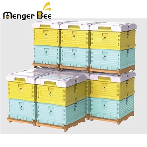 Matériel d'apiculture : Ruche thermique en plastique HDPE Langstroth à 2 couches, équipement d'apiculture, conception 10 cadres, garantie de 2 ans - Product Image 1
