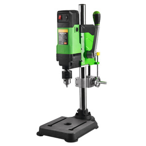 Mini perceuse à colonne 220V de qualité industrielle, corps métallique, course de broche de 80 mm, taille de table de 335x335 mm, prise européenne - Product Image 2