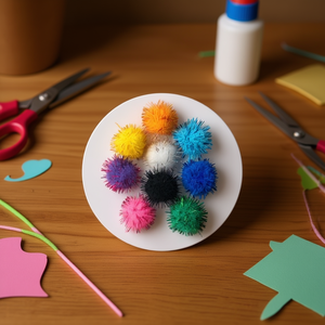 Il Bolita PomPom 1.0Cm Colori Misti Materiali per Artigianato - Product Image 2