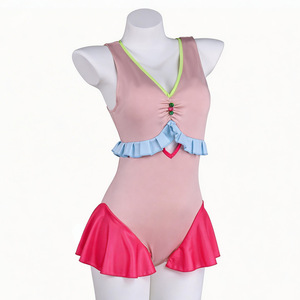 Disfraz de Cosplay de Farmacéutica, Conjunto de Traje de Baño de Gato Rosa, Atuendo de Anime para Juego de Roles, Talla Adulto para Mujer - Product Image 5