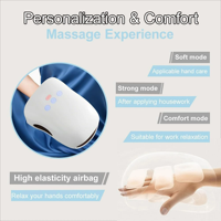 Masseur électrique portable pour les mains avec chaleur et compression, appareil de massage des mains pour le syndrome du canal carpien et l'engourdissement des doigts