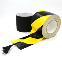 Ruban de réparation de tunnel noir en résine de caoutchouc vulcanisé, revêtement vinyle, 4 pouces, 30 yards, pour câbles et conduits