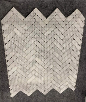 Produits personnalisables, mosaïque en pierre de marbre gris brillant mat 300x300