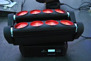 <span class=keywords><strong>Mini</strong></span> projecteur à tête mobile LED <span class=keywords><strong>Spider</strong></span> Light 8x10W pour hôtel, DJ, fête, discothèque, mariage - Product Image 4