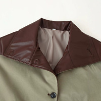 Veste Moto Femme Tendance 2026 Personnalisée avec Empiècements et Lacets, Manteau Moto Mode, Veste Décontractée Vintage, Vente en Gros OEM et ODM Direct Usine Chine