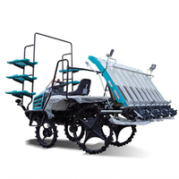 Transplanteuse de riz à 8 rangs à moteur diesel haute vitesse pour usage agricole, facile à utiliser