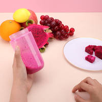Mini Gobelet Mixeur Électrique Rechargeable Portable Sans Fil 4 Lames pour Fruits Smoothies et Purées