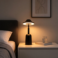 Lampe de bureau moderne rechargeable par USB, RGB tactile, 6 vitesses, hauteur réglable, veilleuses, lampe de chevet LED pour chambre d'hôtel