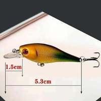 Aotuo – Lot de leurres artificiels rigides sans hameçons, crankbaits réalistes pour la pêche au bar