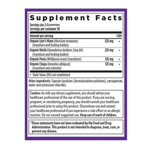 Suplementos para Adultos ODM/OEM, Marca Privada, Extracto de Hongos, Apoyo Enzimático, Gomitas para el Alivio del Estrés, 2 Gomitas por Porción, 60 Unidades - Product Image 2