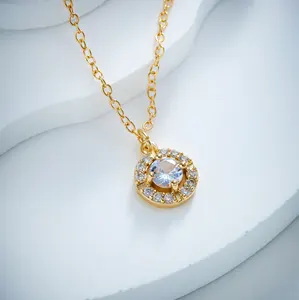 Luxe doux cristal clavicule chaîne collier mariage esthétique bijoux mode Zircon pendentif collier femmes