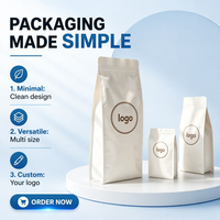 Sachets refermables personnalisables en papier kraft recyclable, imprimés, à huit soudures latérales, résistants à l'humidité, pour noix de cajou