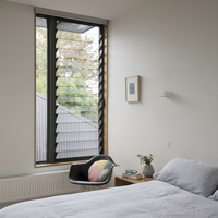 Volet de plantation extérieur moderne Volet roulant Écran de fenêtre Verre isolé haute performance Utilisation durable de l'hôtel pour le salon