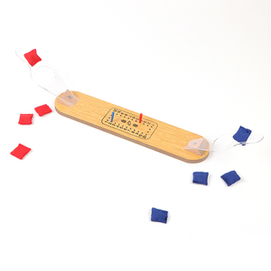 Mini jeu de Cornhole en bois à lancer au doigt, jeu de catapulte de bureau pour enfants et adultes, jouet de table pour fêtes en intérieur - Product Image 2