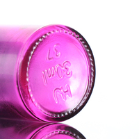 Flacon compte-gouttes en verre de 30 ml pour huile essentielle, avec logo personnalisé luxueux, couleurs personnalisées sérigraphiées, sérum cosmétique et couvercle en bambou