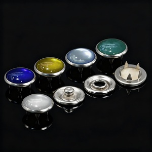 กระดุมสแน็ปมุกสแนปโลหะผสมสังกะสีแบบกำหนดเองได้กดกระดุมง่ามโลหะ333 # ฝาแหวนปุ่มสแน็ป - Product Image 3