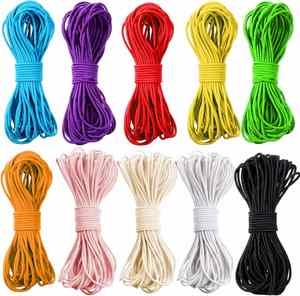 2.0mm Multicolor Rubber Coated Macrame Beading Elastic Cord Stretch Customizable Length Crafting Handmade DIY <b>Sewing</b> <b>Bags</b> - Product Image 1