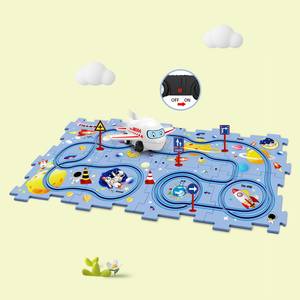 אישית מותאם אישית בני Creative חשמלי ספינה אוקיינוס דפוס 15 PCS DIY פאזל מסלול מכוניות רכבת צעצוע - Product Image 5