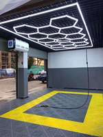 Lampe LED pour voiture Adled AC110V 220V 200-1000W Hexagon Led Lights High Brightness Garage Hexagonal Led Light