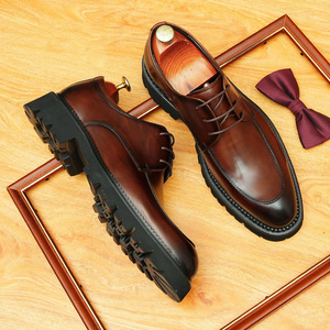 Chaussures pour hommes en cuir véritable, design original de haute qualité, dernières tendances, adaptées aux occasions formelles, décontractées et élégantes. - Product Image 4