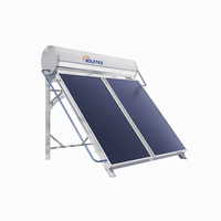 Chauffe-eau solaire intégré émaillé équilibré de 300L avec sortie inférieure à 25 degrés et collecteur à plaque plane pour salle de classe