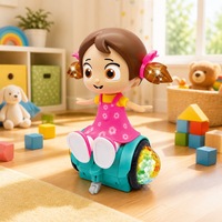 Nouveauté en promotion : Jouet musical pour fille, mignonnes tresses, vitesse variable, rotation à 360 degrés, danse et torsades