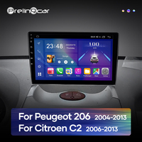 Prelingcar para Peugeot 206 CITROEN C2 2004-2013 Android 12 Monitor de Coche Carplay DSP RDS GPS Integrado Radio 2din Reproductor de DVD 5.1HI