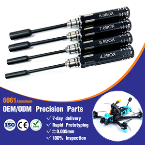 Jeu de tournevis hexagonaux en acier allié pour voiture RC/bateau/<span class=keywords><strong>hélicoptère</strong></span>/drone 4.0/5.5/7.0/8.0mm, couple élevé <span class=keywords><strong>et</strong></span> résistant à l'usure - Product Image 1