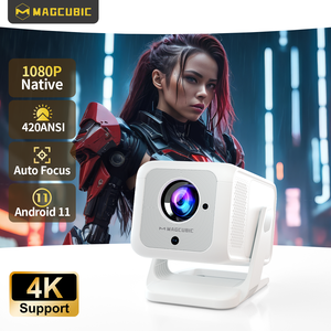 โปรเจคเตอร์พกพา Overseas Warehouse 1080P LCD LED HY310X ความสว่าง 420 ANSI 8GB Android 11 ฉายภาพไร้สายขนาดเล็ก อัตโนมัติ - Product Image 1