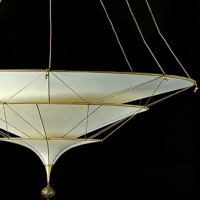 Lustre en métal de style exotique d'Asie du Sud-Est avec LED, taille moyenne, pour chambre à coucher, salon, hôtel, bureau