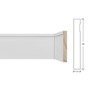 Moulure de plinthe en bois de qualité export, style traditionnel minimaliste, profil étroit, pour décoration - Product Image 3