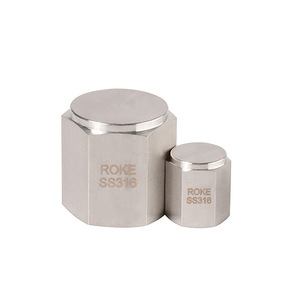 ฝาครอบเกลียวใน NPT สแตนเลส ROKE วัสดุ 316 ขนาด 1/16 ถึง 1 นิ้ว สำหรับข้อต่อไฮดรอลิก - Product Image 5