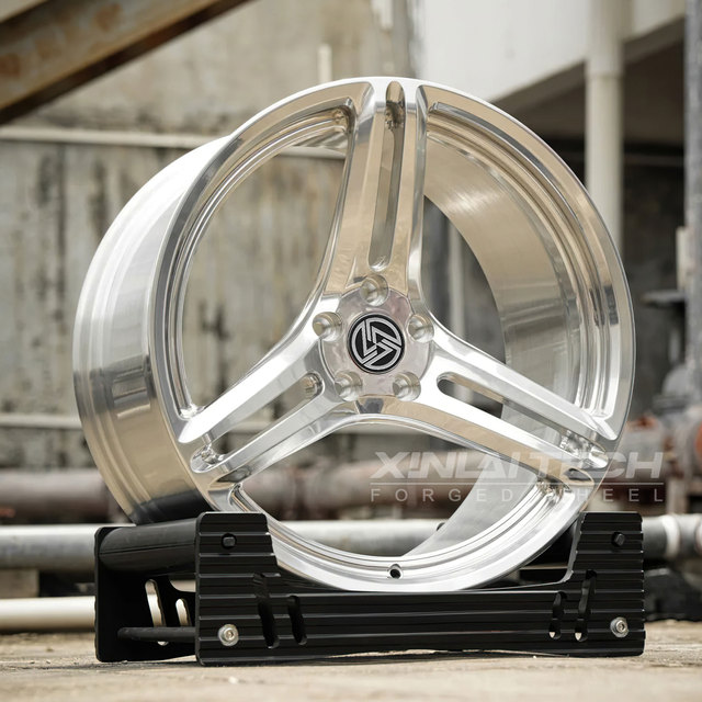 XL Aluminium Alloy Silver Brushed 1-piece Monoblock Custom Forged Wheels Deep Concave 5x120 5x112 5x114.3 Racing Car Wheel