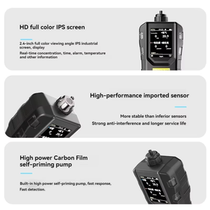 Xách tay <span class=keywords><strong>Gas</strong></span> Detector H2S tập thể Detector thiết bị cho bàn thờ và dễ cháy <span class=keywords><strong>gas</strong></span> CO2 phát hiện rò rỉ phân tích khí - Product Image 4