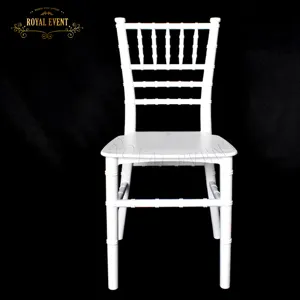 Hot selling Kids furniture hotel dining chair for reception white Chiavari Chair for children Wedding plastic chair for rental