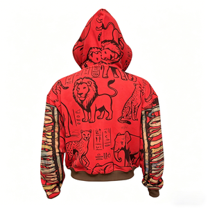 High-quality 100% Cotton Men's Hoodie DTG Printed Regular Fit Fashionable Zip-up Men's Hoodies Sweatshirts - Product Image 2