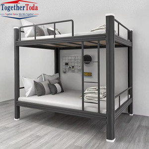 Rideaux de lit en gros de Chine, rideaux de lit superposés en fer pour dortoirs, lits d'étudiant à vendre pour écoles, hôtels, appartements, universités - Product Image 1