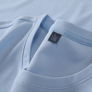 Thời Trang Độ Ẩm Wicking Thoáng Khí Bàn Tay Mềm Mại Cảm Giác Walf Kiểm Tra Cotton <span class=keywords><strong>T</strong></span> Áo Sơ Mi <span class=keywords><strong>T</strong></span>ùy Chỉnh - Product Image 2