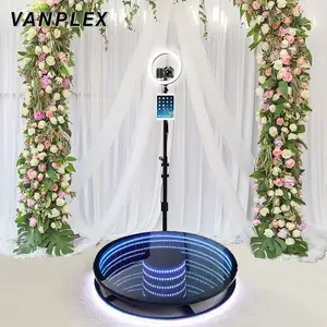 Automatische LED-Spinner-Grad-Kamera 360 Photo Booth Maschine trägt 1 bis 7 Personen Zeitlupe 360 Video kabine