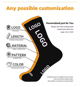 Jóvenes Spandex/Nylon <span class=keywords><strong>Uron</strong></span> Quick Dry Crew Sport Calcetines 3D Grip Football Printing Woven Technics Summer Logo Cuff Bottom - Product Image 3