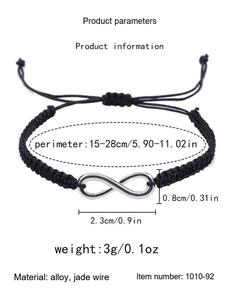 Bracelet d'amitié tressé fait main Resoul, style bohème, avec coquillages de cauris et broderie, en macramé, cadeau pour femme - Product Image 5