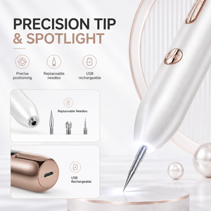 Private Label Electric Mole Remover <b>Pen</b> Rechargeable 9 Adjustments Mole Swept <b>Pen</b> Mole Removal <b>Pen</b> with Spotlight - Product Image 3