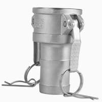Raccord rapide Camlock en acier inoxydable type D à filetage femelle avec levier de verrouillage pour transfert d'huile classe 150