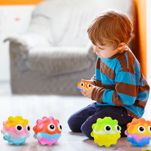 Balles à presser en silicone Jouets anti-stress pour adultes et adolescents Jouet sensoriel pour les doigts et les mains Jouets de bureau silencieux - Product Image 3