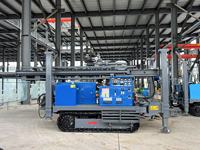 KOJAN Foreuse hydraulique sur chenilles pour puits d'eau, profondeur 400m, machine de forage profond DTH diesel avec pompe à mousse et générateur