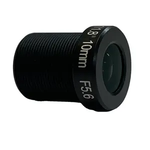 Lente FA de visão industrial F5.6 10MP, montagem S, lente óptica para câmera de visão de máquina com filtro de corte IR, 1/3" 10mm